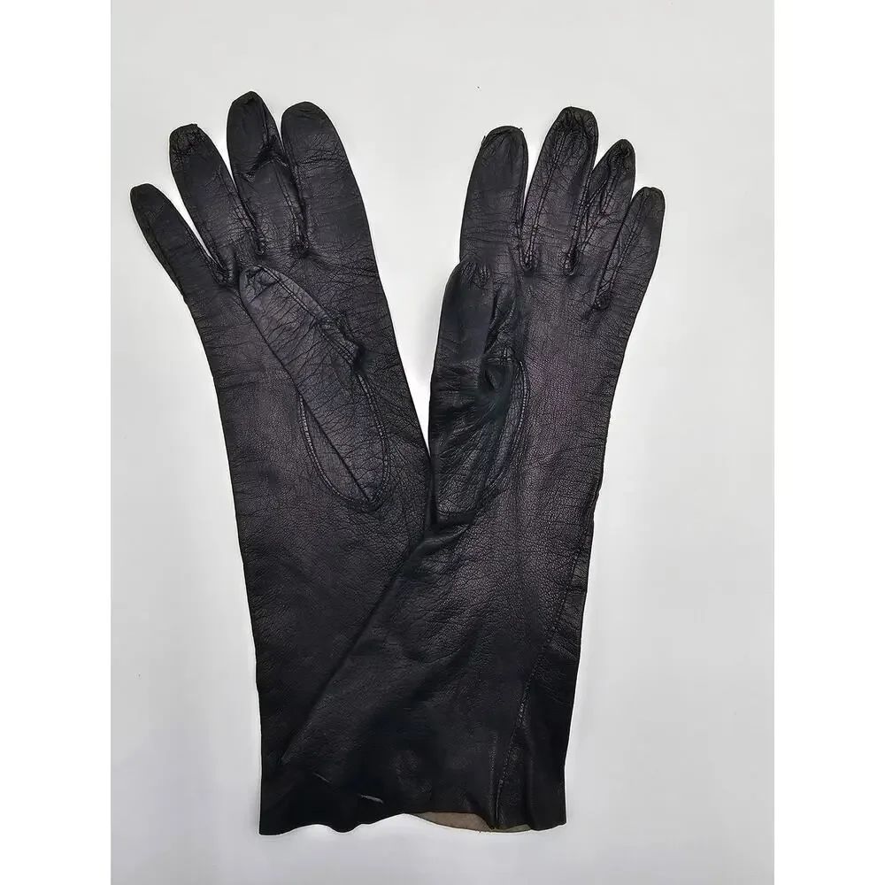 6 Pairs of Vintage Women's Gloves - Leather/Fabric Size 6/6.5/M - Picture 2 of 13